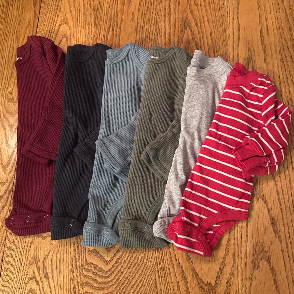 6 Piece Long Sleeve Onesies